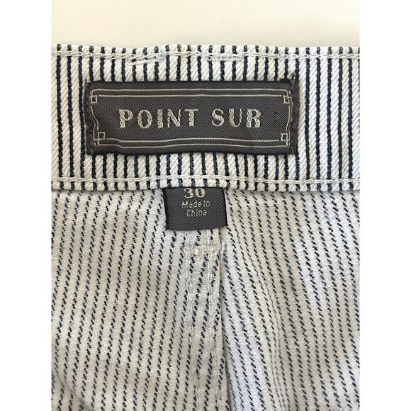 J. Crew Striped patch pocket wide leg cropped pant - Picture 4 of 10